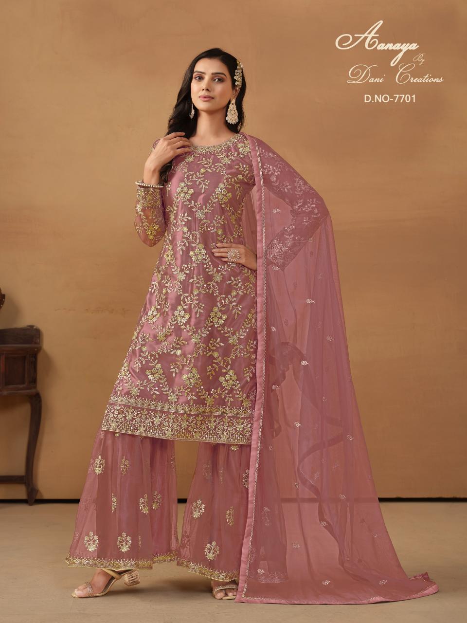 Aanaya Vol 177 Net Satin Pakistani Suits Wholsale Catalog