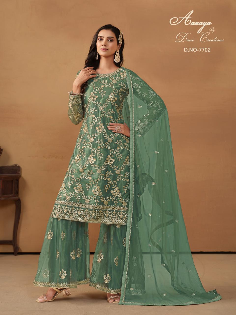 Aanaya Vol 177 Net Satin Pakistani Suits Wholsale Catalog