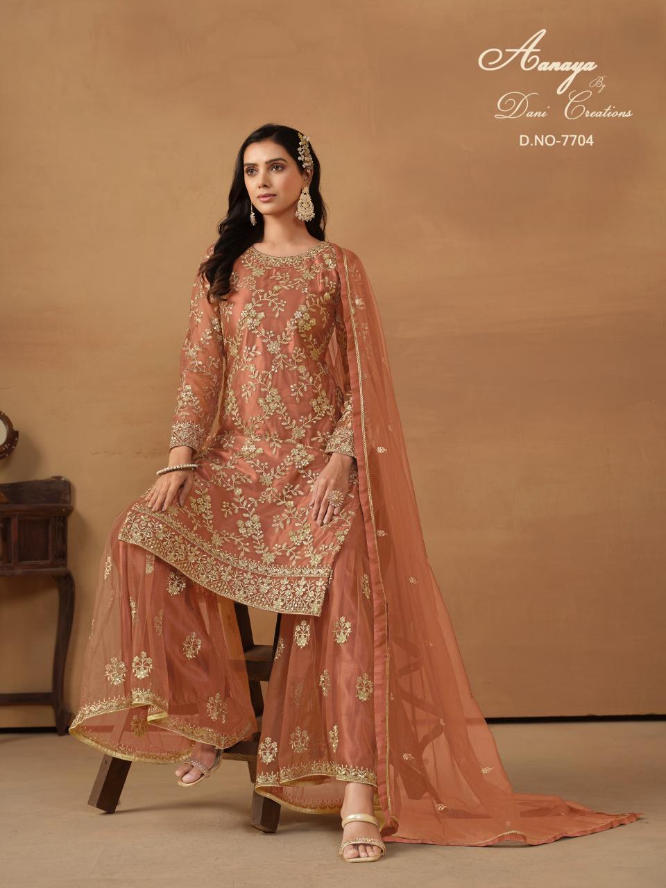 Aanaya Vol 177 Net Satin Pakistani Suits Wholsale Catalog