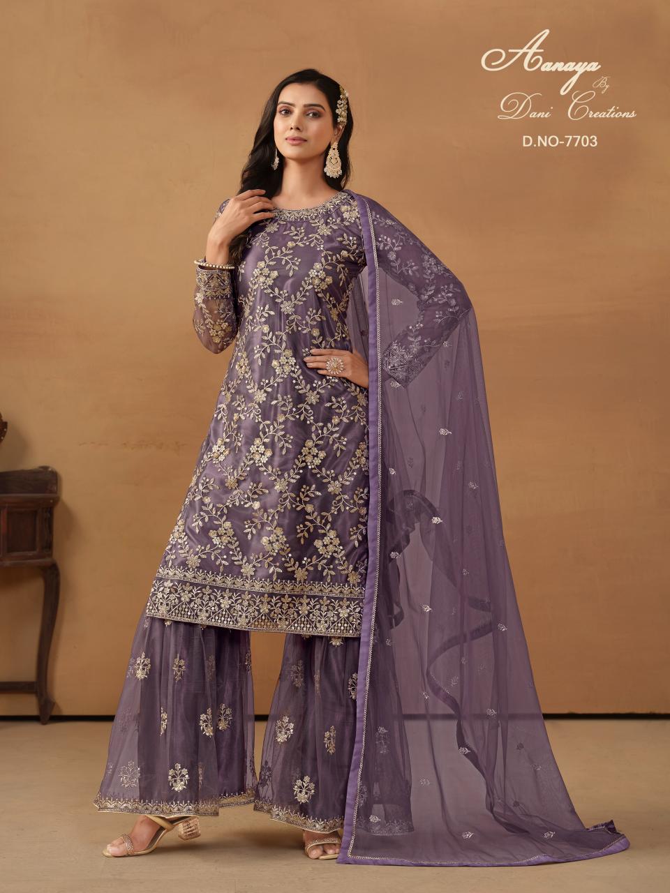 Aanaya Vol 177 Net Satin Pakistani Suits Wholsale Catalog