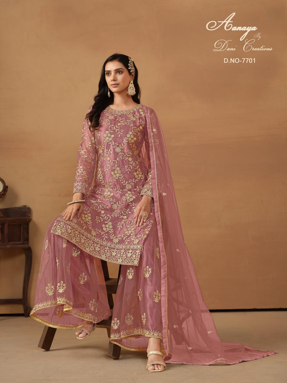 Aanaya Vol 177 Net Satin Pakistani Suits Wholsale Catalog