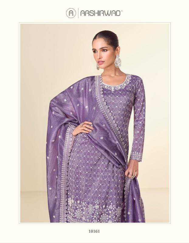 Aashirwad Ishita Premium Tissue Crush Salwar Kameez Wholesale Catalog