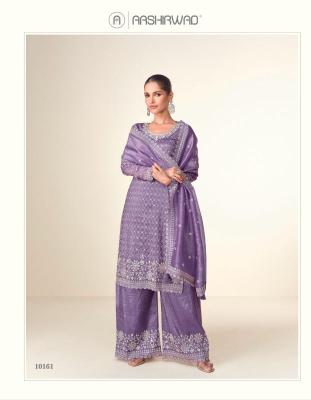 Aashirwad Ishita Premium Tissue Crush Salwar Kameez Wholesale Catalog