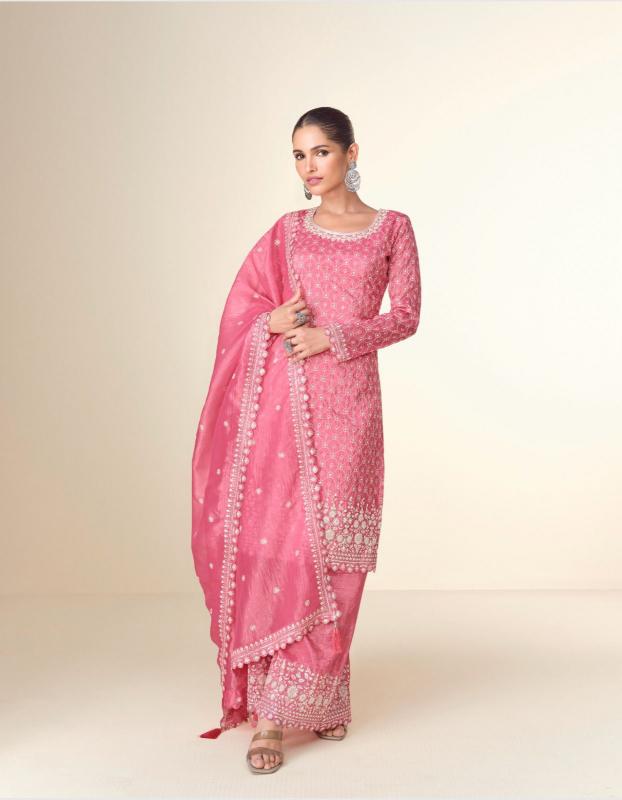 Aashirwad Ishita Premium Tissue Crush Salwar Kameez Wholesale Catalog