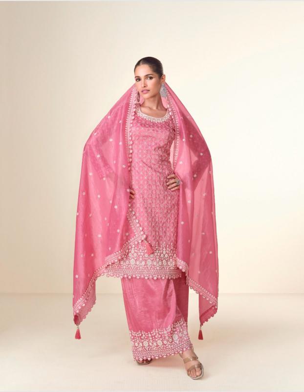 Aashirwad Ishita Premium Tissue Crush Salwar Kameez Wholesale Catalog