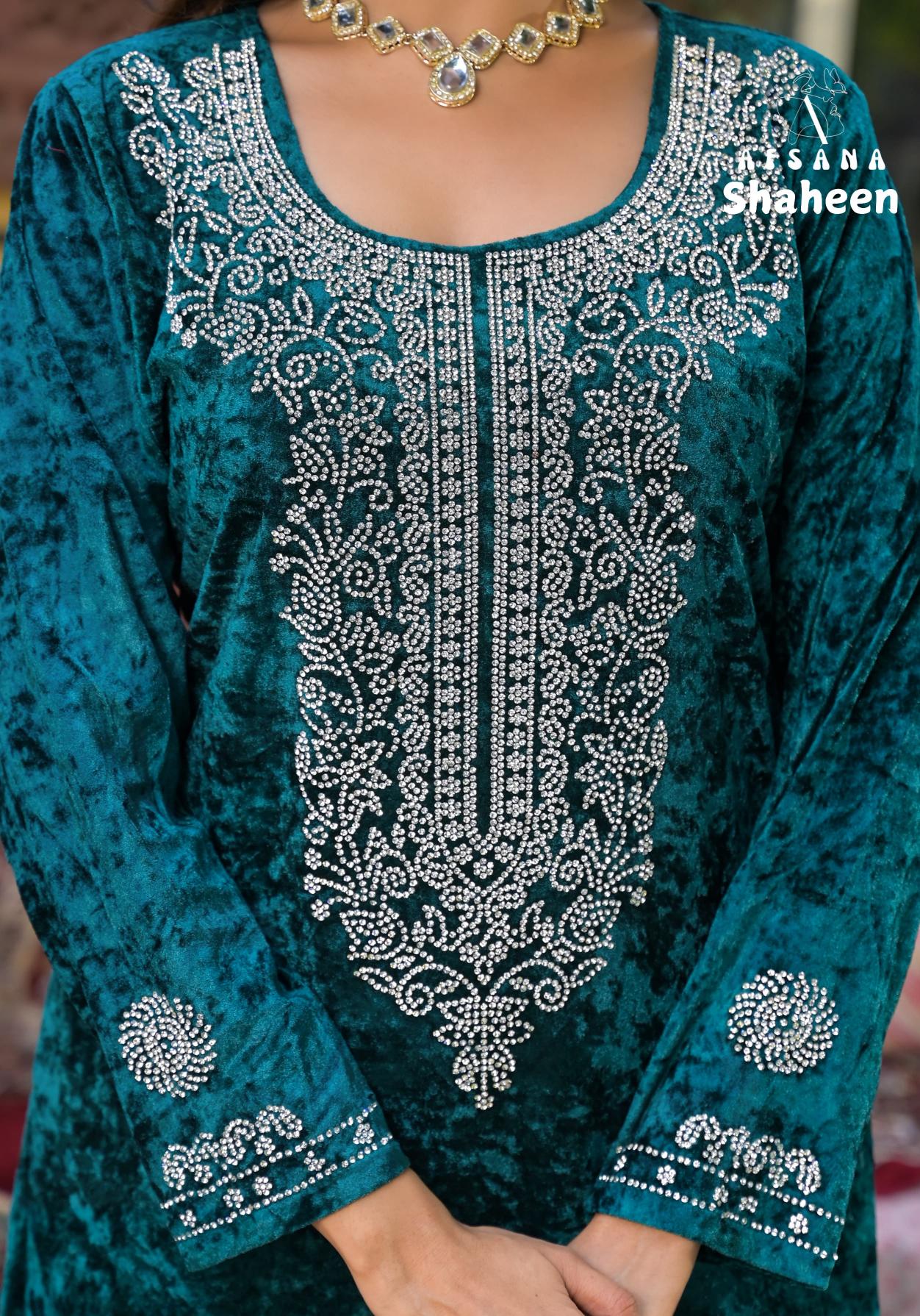 Afsana Shaheen Viscose Velvet Salwar Kameez Wholesale Catalog