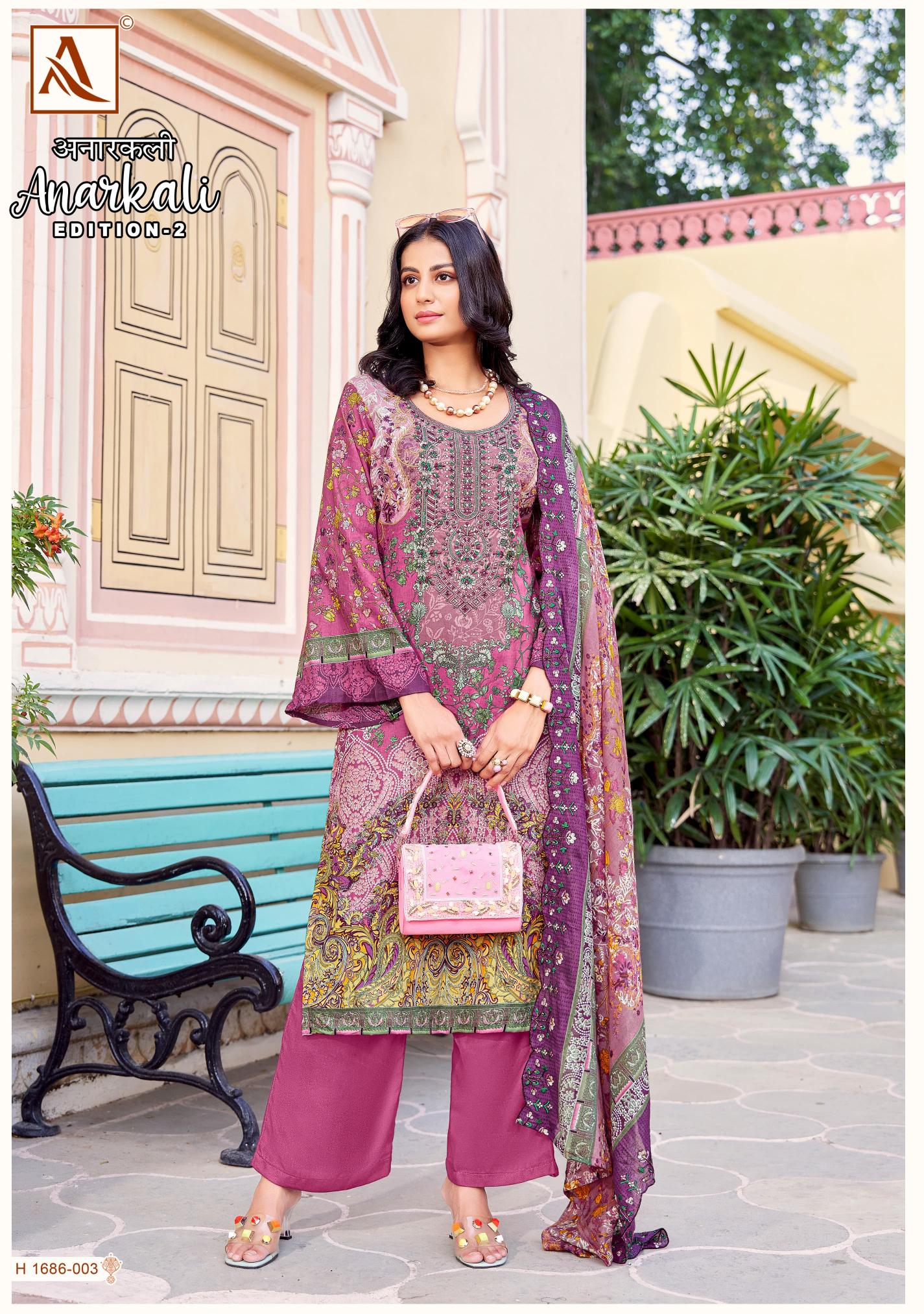 Alok Anarkali Vol 2 wholesale ladies dress material suppliers in hyderabad