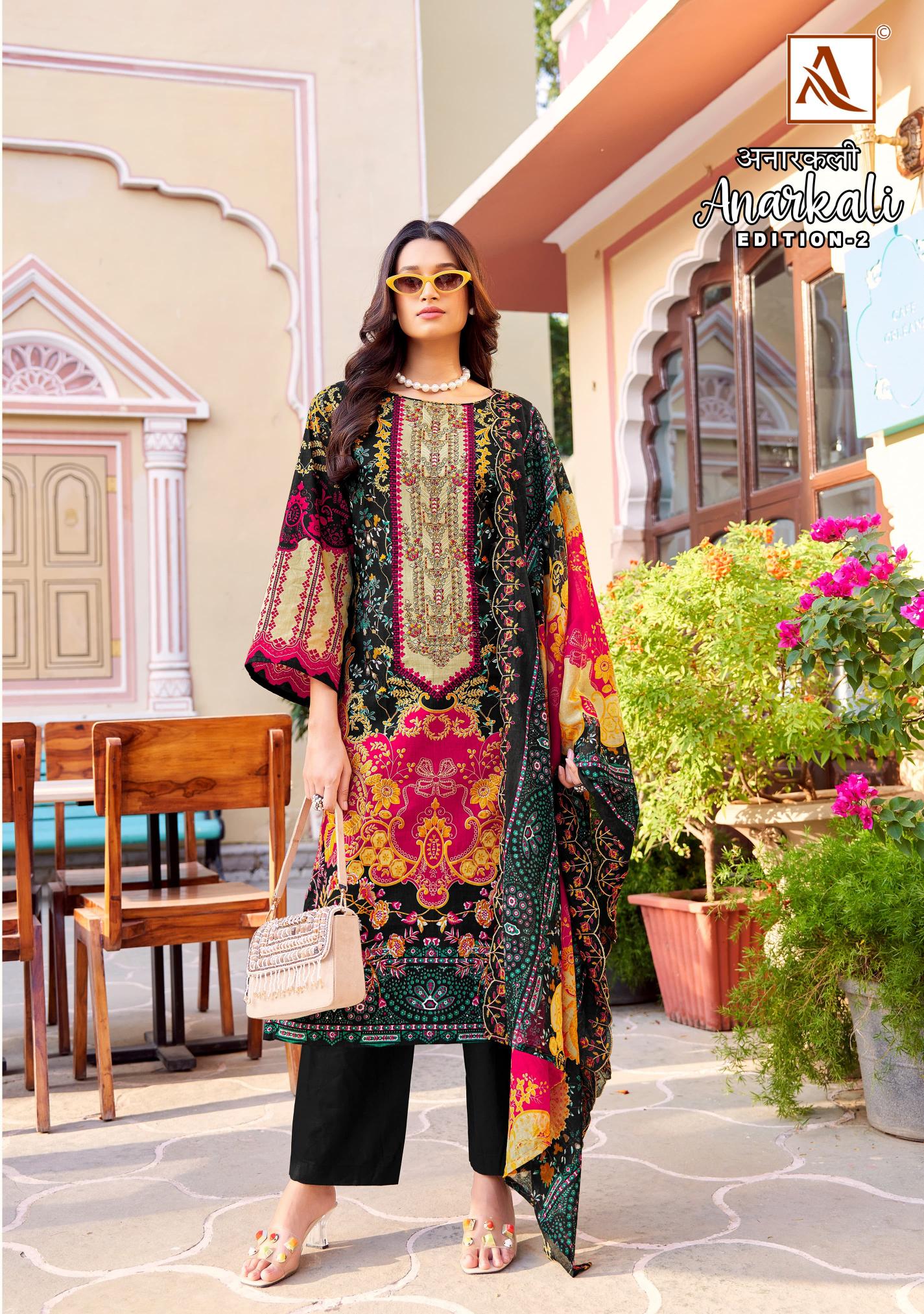 Alok Anarkali Vol 2 wholesale ladies dress material suppliers in hyderabad