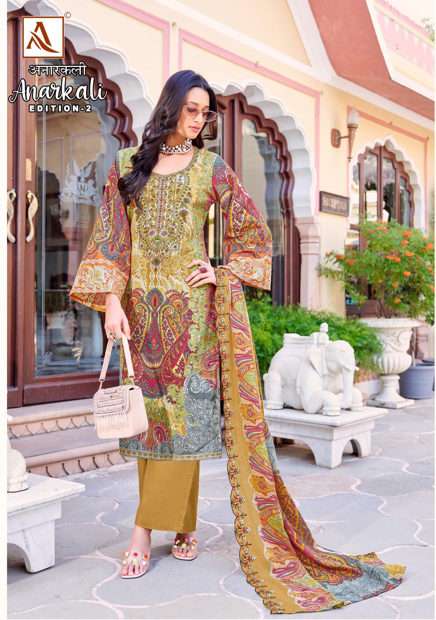 Alok Anarkali Vol 2 wholesale ladies dress material suppliers in hyderabad