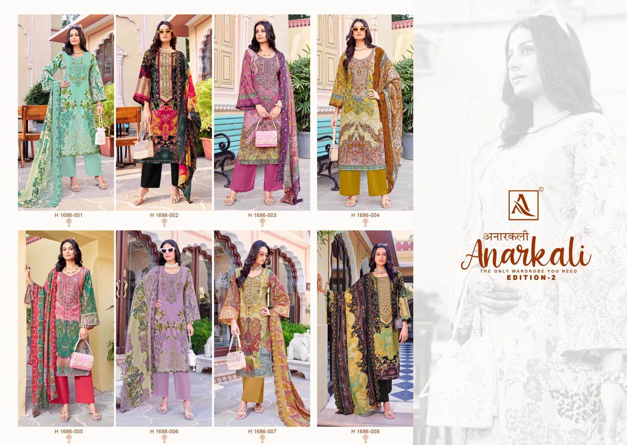 Alok Anarkali Vol 2 wholesale ladies dress material suppliers in hyderabad