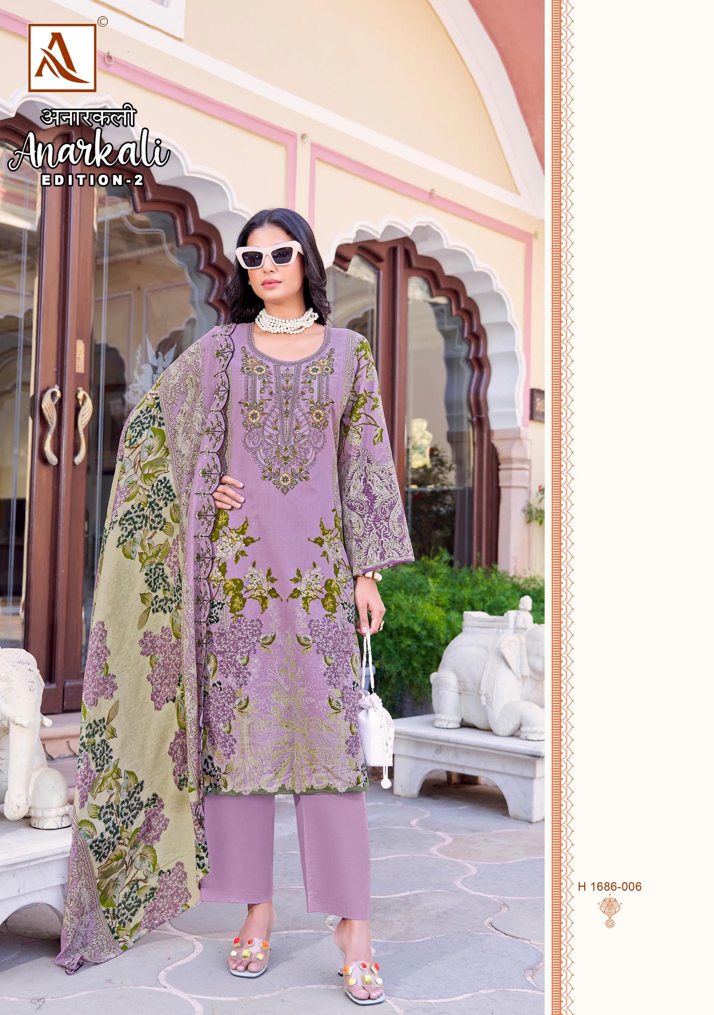 Alok Anarkali Vol 2 wholesale ladies dress material suppliers in hyderabad