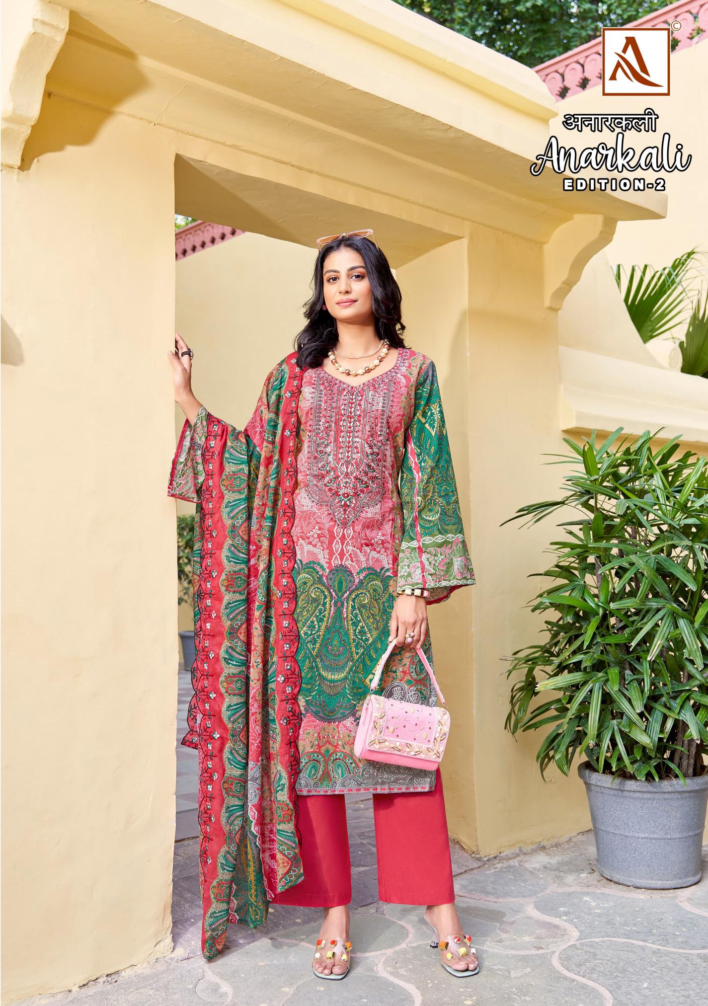 Alok Anarkali Vol 2 wholesale ladies dress material suppliers in hyderabad