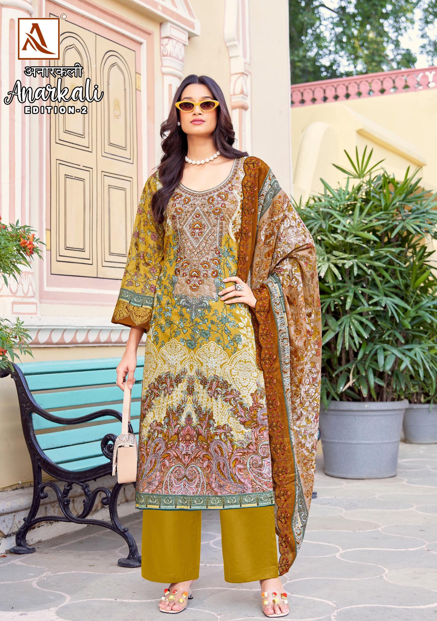 Alok Anarkali Vol 2 wholesale ladies dress material suppliers in hyderabad