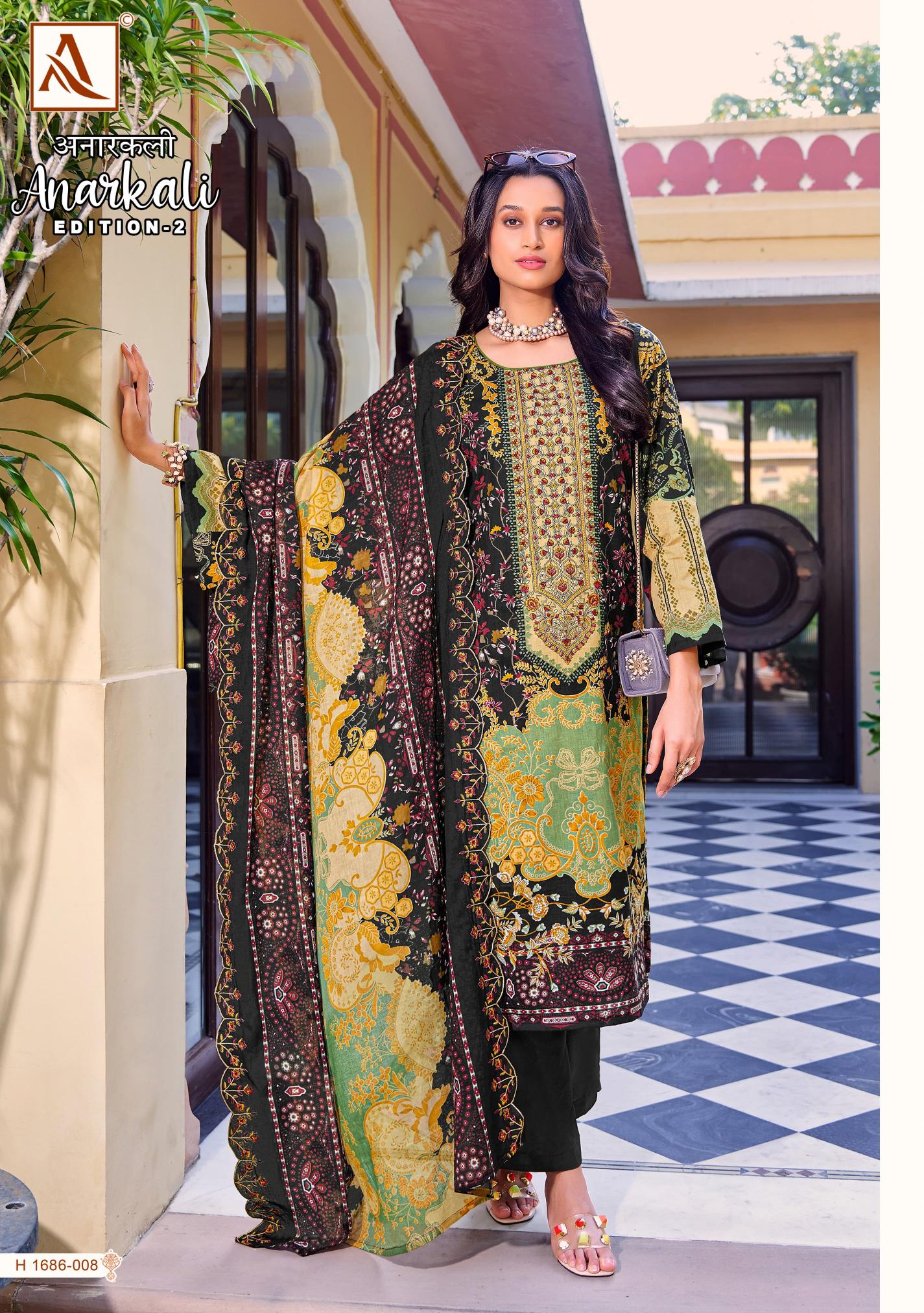 Alok Anarkali Vol 2 wholesale ladies dress material suppliers in hyderabad