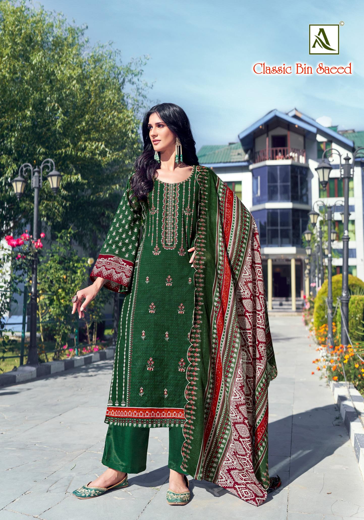Alok Classic Bin Saeed ladies dress materials wholesale hyderabad