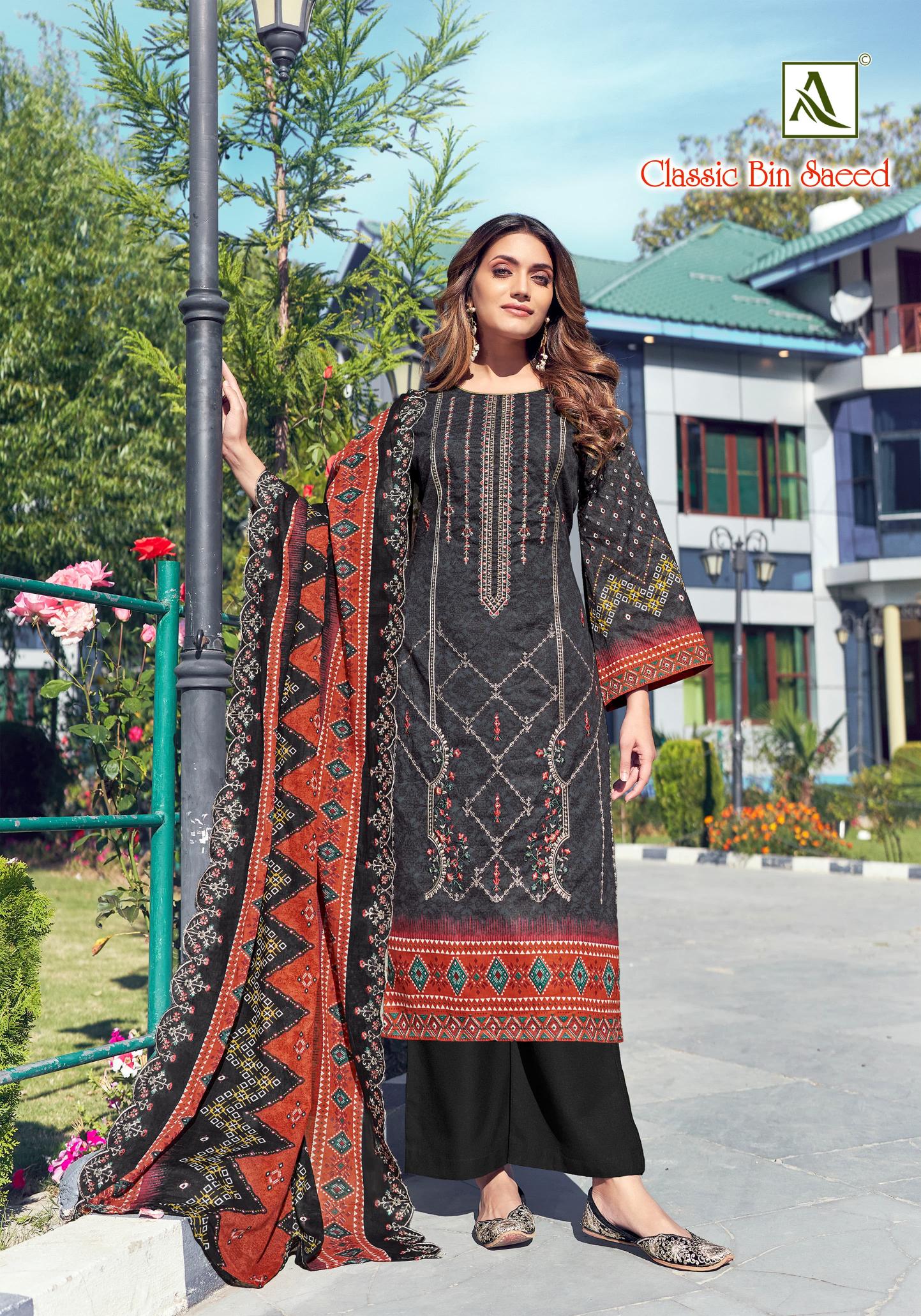 Alok Classic Bin Saeed ladies dress materials wholesale hyderabad
