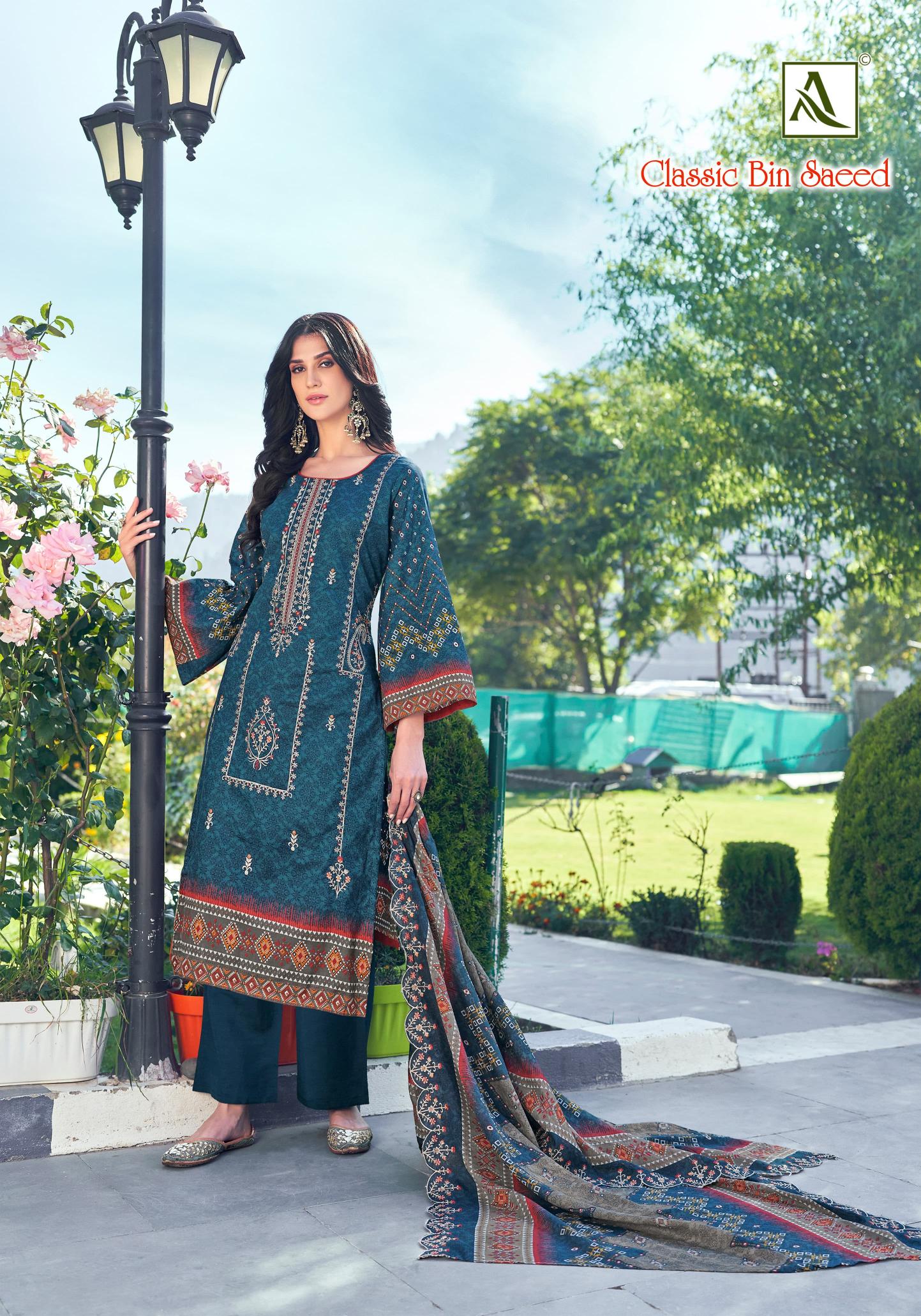 Alok Classic Bin Saeed ladies dress materials wholesale hyderabad