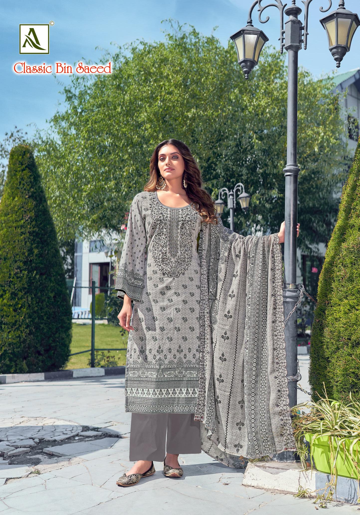 Alok Classic Bin Saeed ladies dress materials wholesale hyderabad