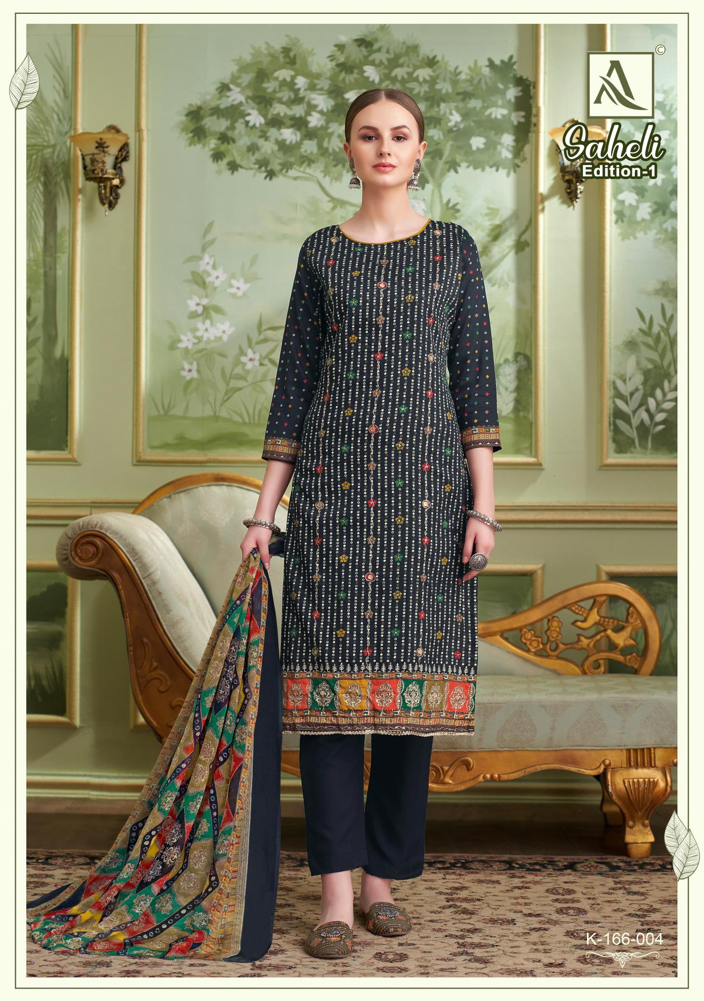 Alok Saheli wholesale cotton dress material catalogue