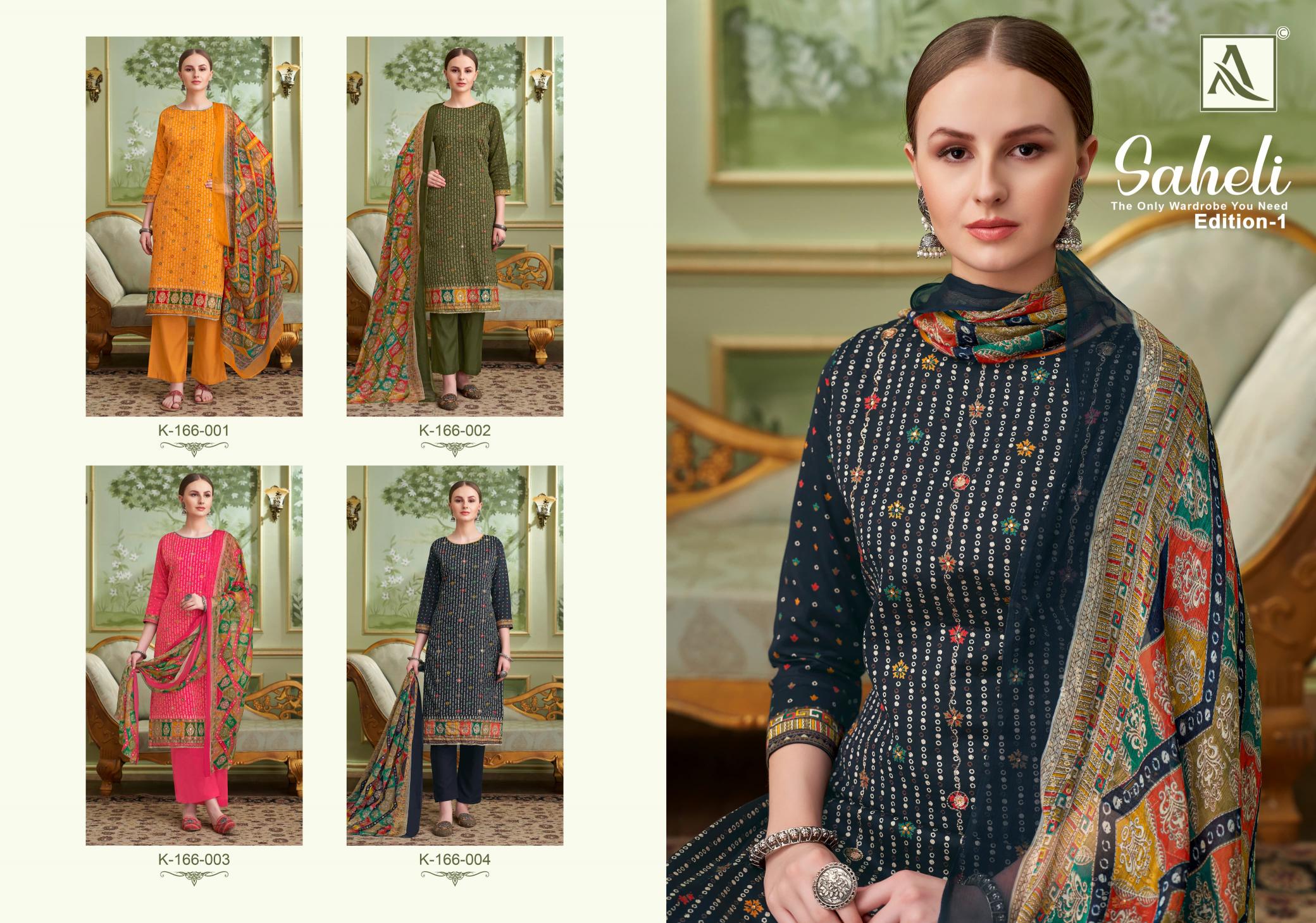 Alok Saheli wholesale cotton dress material catalogue