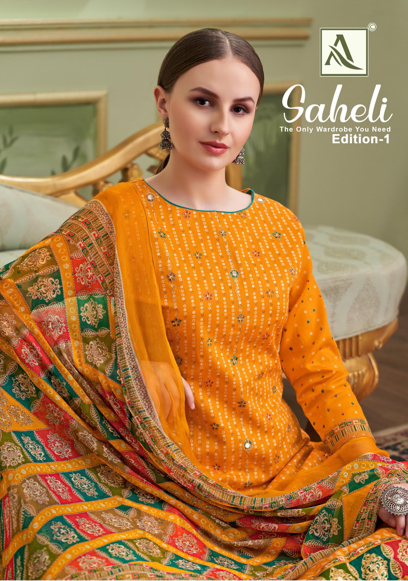 Alok Saheli wholesale cotton dress material catalogue