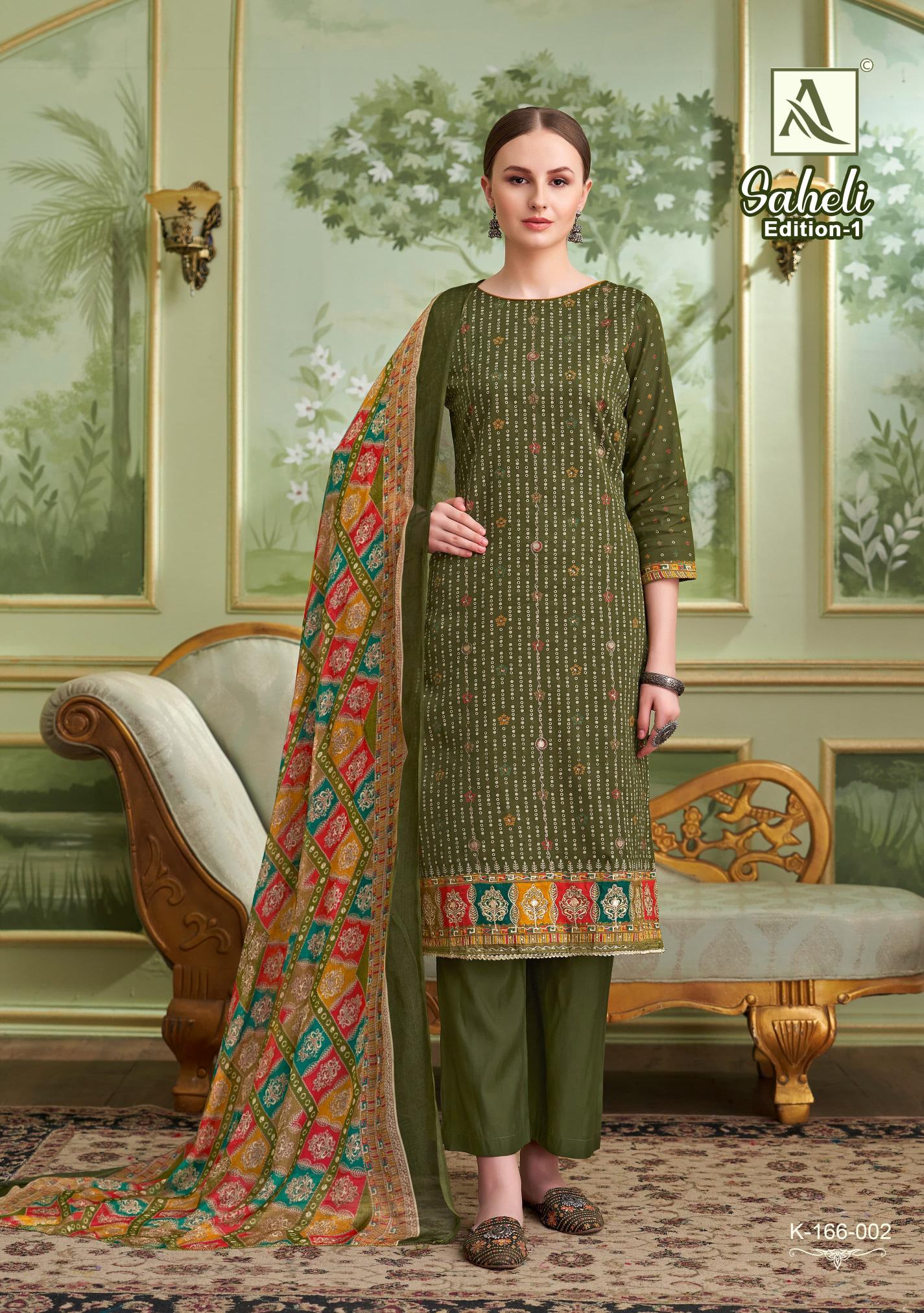 Alok Saheli wholesale cotton dress material catalogue