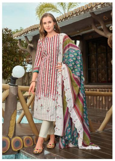 Alzohaib Az 1086 To 1089 Chiffon Dupatta Pakistani Suits Wholesale Catalog