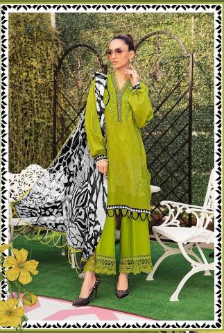 Alzohaib Az 1100 Chiffon Dupatta Pakistani Suits Wholesale Catalog