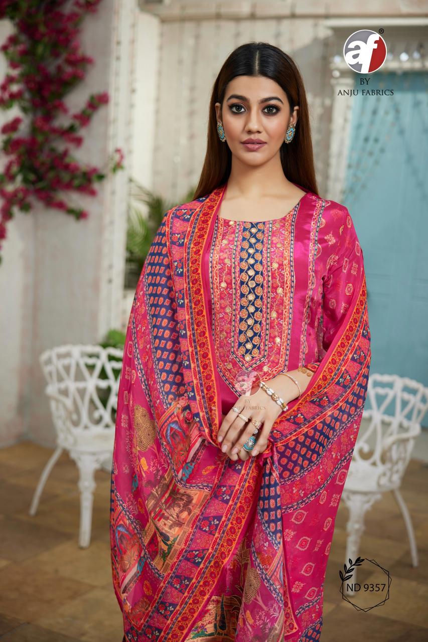 Anju Fabrics ND 9357 kurti brand name list in india