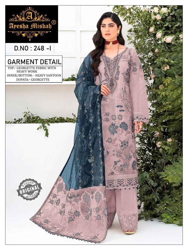 Ayesha Misbah 248 Georgette Pakistani Suits Wholesale Catalog