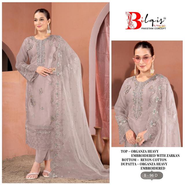 Bilqis B 100 A To D Pakistani Suits Wholesale catalog
