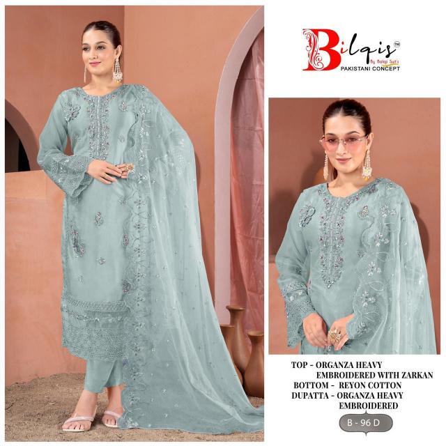 Bilqis B 100 A To D Pakistani Suits Wholesale catalog