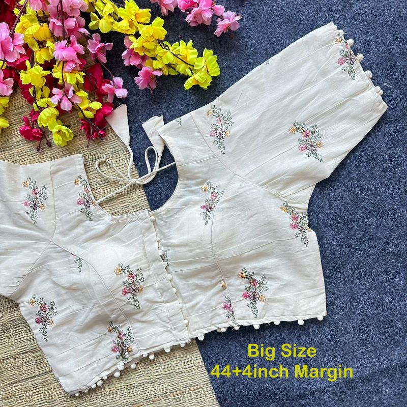 Blousewala Pure Camric Cotton Diable Blouse Vol 3 Big Size