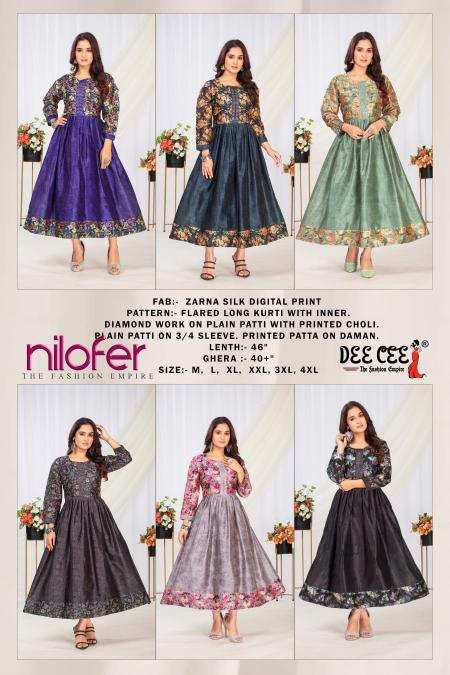 Deecee Nilofer online long kurti india