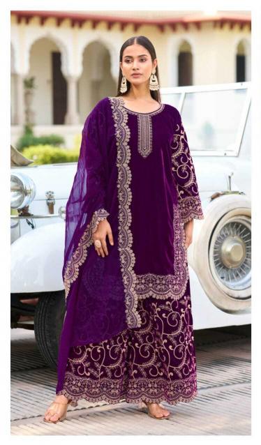 DEEPSY SUITS D-604 EFGH Velvet with embroidery pakistani Suits Wholesale catalog