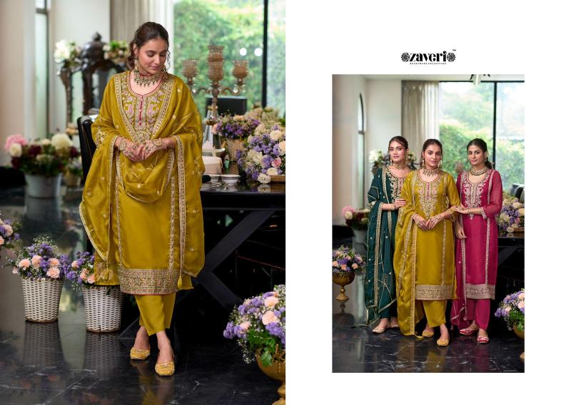 Eba Moon soft organza emboidery Salwar Kameez Wholesale catalog 