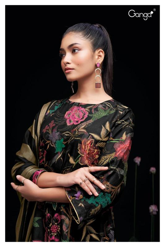 Ganga Aiko 2209 Premium Bemberg Russian Silk Salwar Kameez Wholesale Catalog 