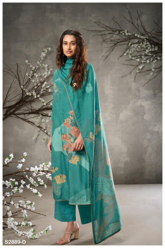 Ganga Fedora 2889 Premium Pure Wool Pashmina Salwar Kameez Wholesale Catalog