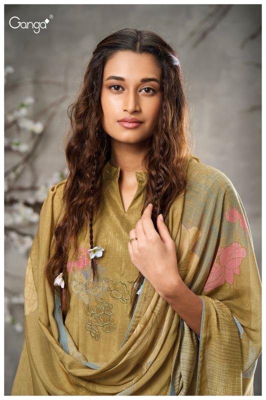 Ganga Fedora 2889 Premium Pure Wool Pashmina Salwar Kameez Wholesale Catalog