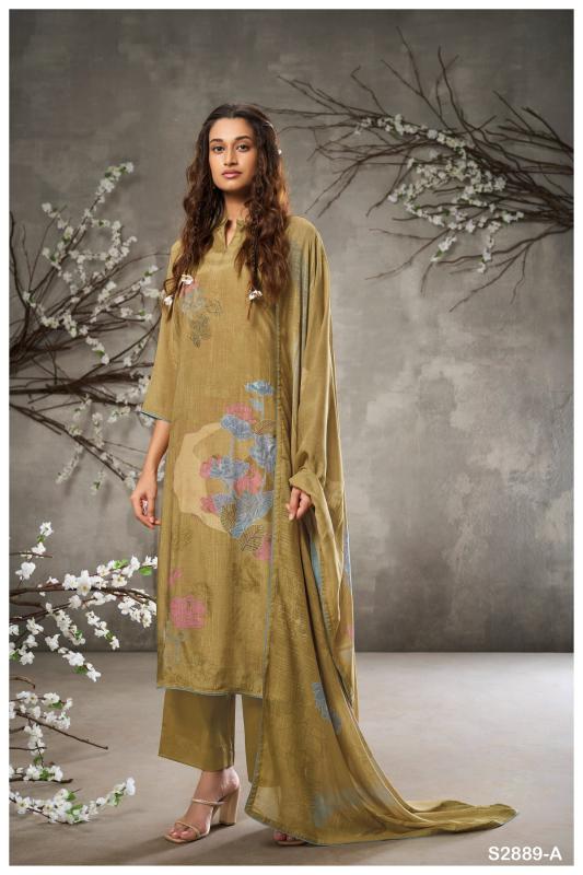 Ganga Fedora 2889 Premium Pure Wool Pashmina Salwar Kameez Wholesale Catalog