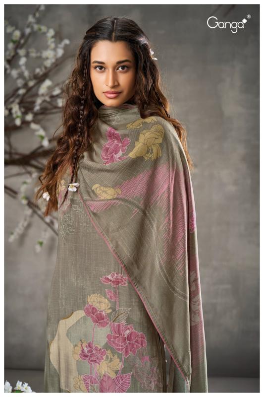 Ganga Fedora 2889 Premium Pure Wool Pashmina Salwar Kameez Wholesale Catalog