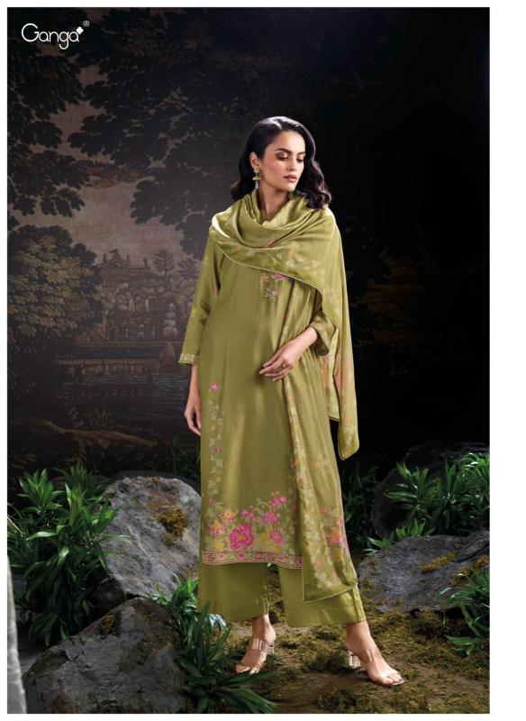 Ganga Onora Pure Bemberg Russian Salwar Kameez Wholesale Catalog