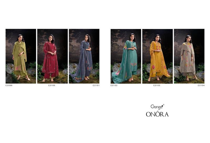 Ganga Onora Pure Bemberg Russian Salwar Kameez Wholesale Catalog
