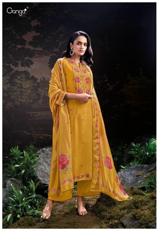 Ganga Onora Pure Bemberg Russian Salwar Kameez Wholesale Catalog