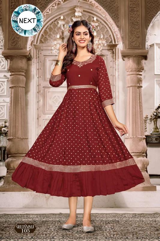 GOLDEN GEETANJALI india kurtis