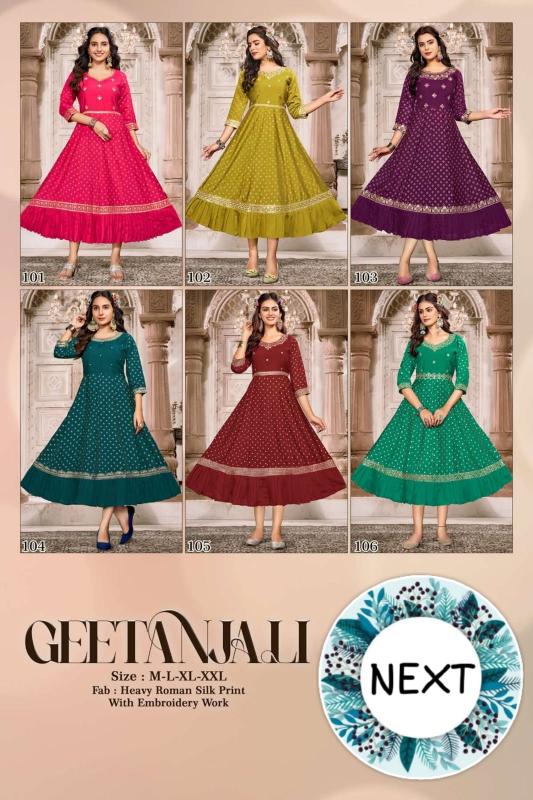 GOLDEN GEETANJALI india kurtis