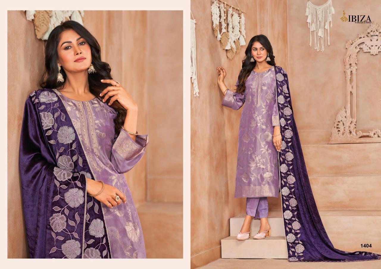 Ibiza Sadgi Vol 2 Jacquard Silk with hand work Salwar Kameez Wholesale Catalog