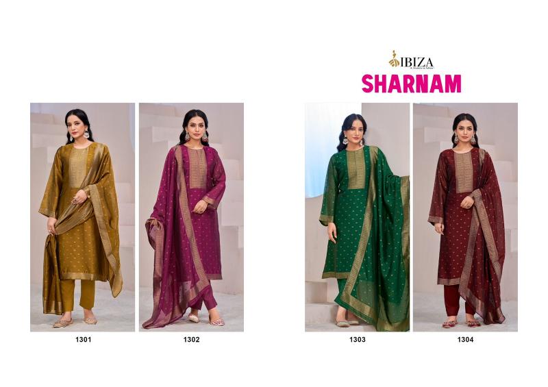 Ibiza Sharnam Pure Banglory Silk Jacquard Salwar Kameez Wholesale Catalog
