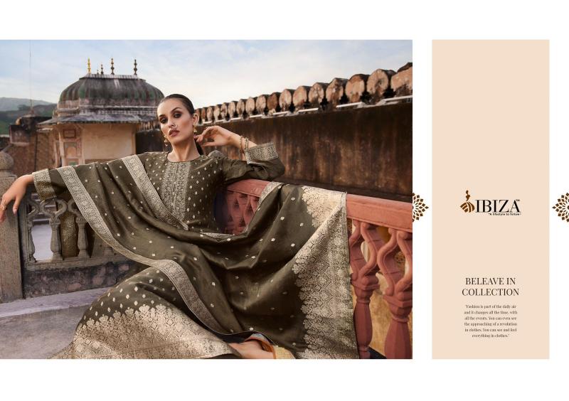 Ibiza Tyohaar Ka Angan Pure Banglory Silk Jacquard Salwar Kameez Wholesale Catalog