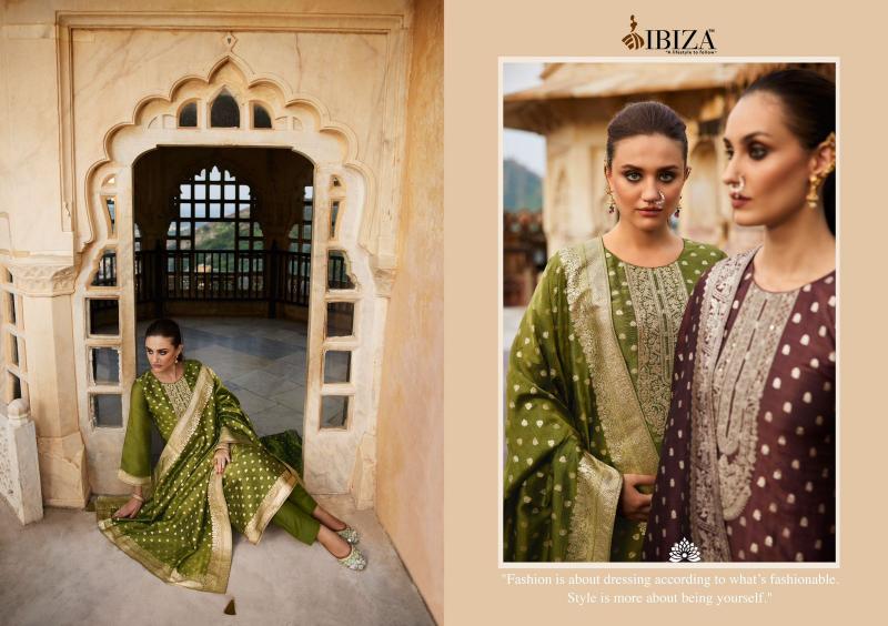 Ibiza Tyohaar Ka Angan Pure Banglory Silk Jacquard Salwar Kameez Wholesale Catalog